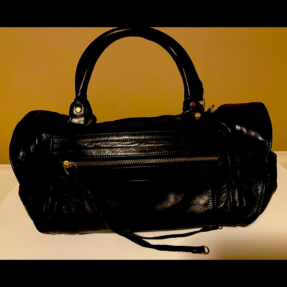 Rebecca Minkoff  black leather Satchel Handbag